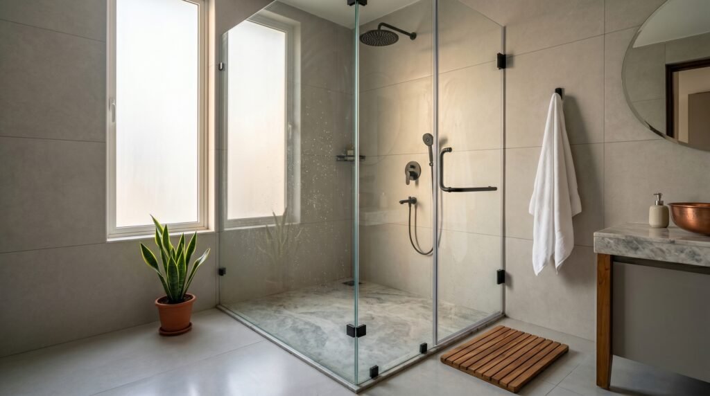 shower cubicles partition for Indian homes — vitraglass
