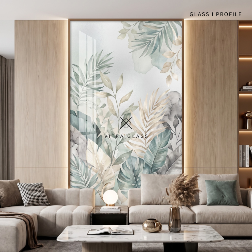 Decorative digital print glass for home interiors
